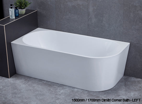 1700mm Alaska Corner Freestanding Bath - Bathroom Hub