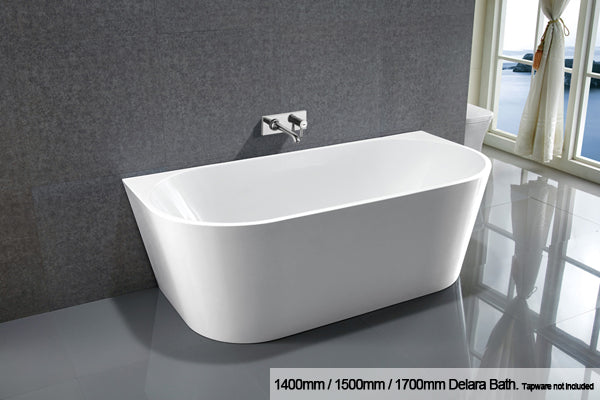 1700mm Miranda Back to Wall Freestanding Bath - Bathroom Hub