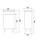 Freestanding White Bathroom Vanity MD450