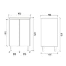 Freestanding White Bathroom Vanity MD600