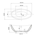 1500mm Atlanta Freestanding Bath