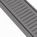 Aluminium Slimline Shower Grate Drain Gun Metal 300-3000x100x21mm