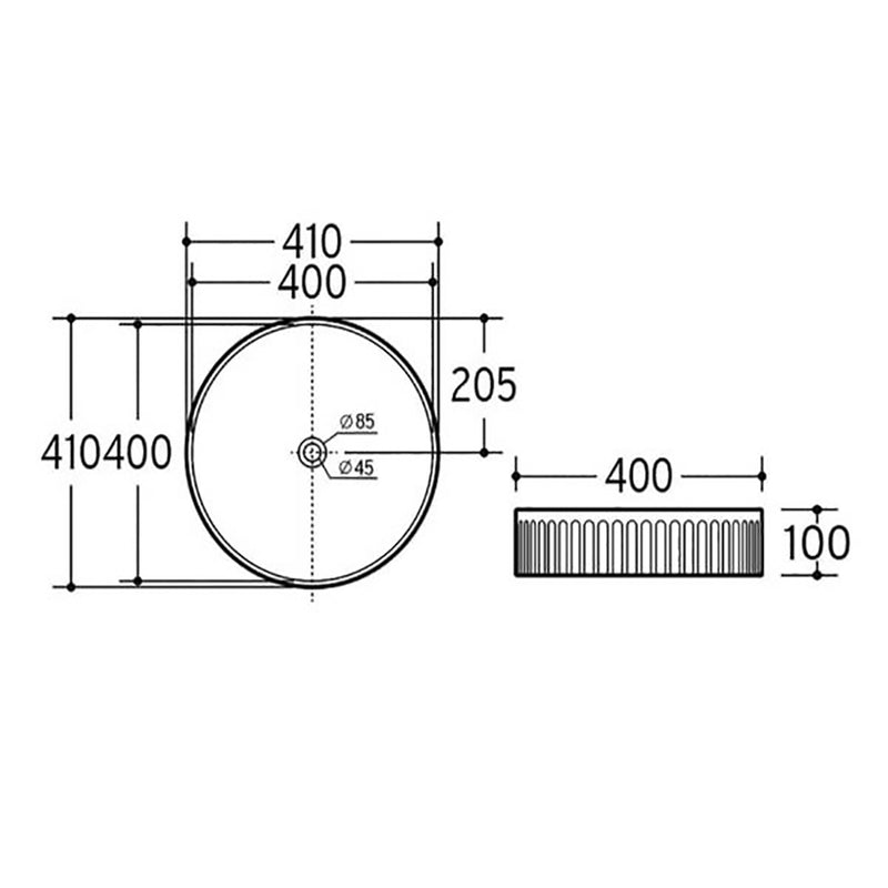 Countertop Basin GR400