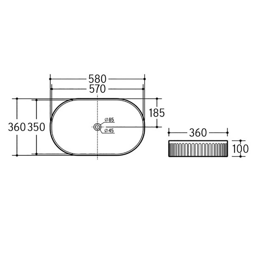 Countertop Basin GR580 - Bathroom Hub