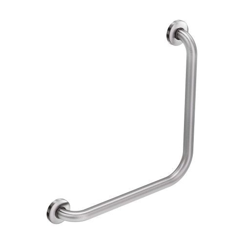 90° Ambulant Grab Rail, Stainless Steel - Bathroom Hub