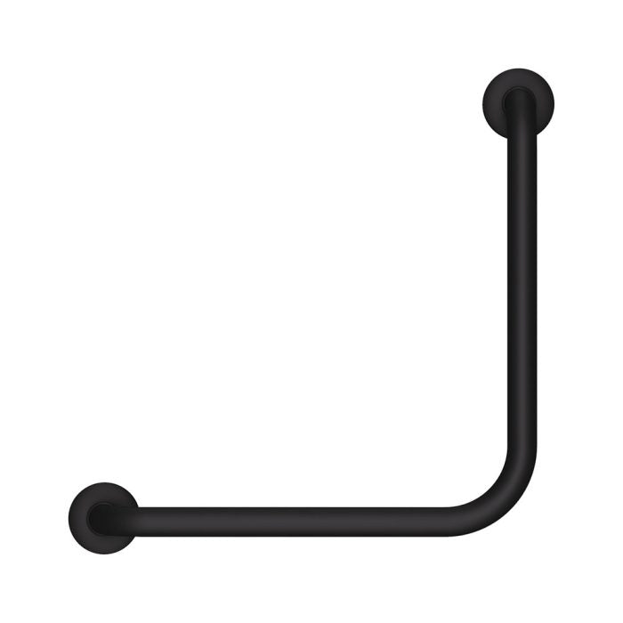 40° Accessible Left-Hand Grab Rail, Matte Black