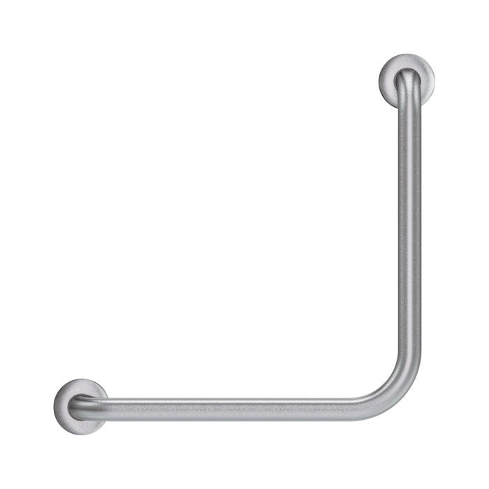 90° Ambulant Grab Rail, Stainless Steel - Bathroom Hub