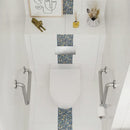 90° Ambulant Grab Rail, Stainless Steel