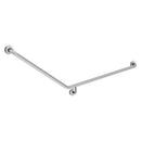 40° Accessible Right-Hand Grab Rail, Stainless Steel