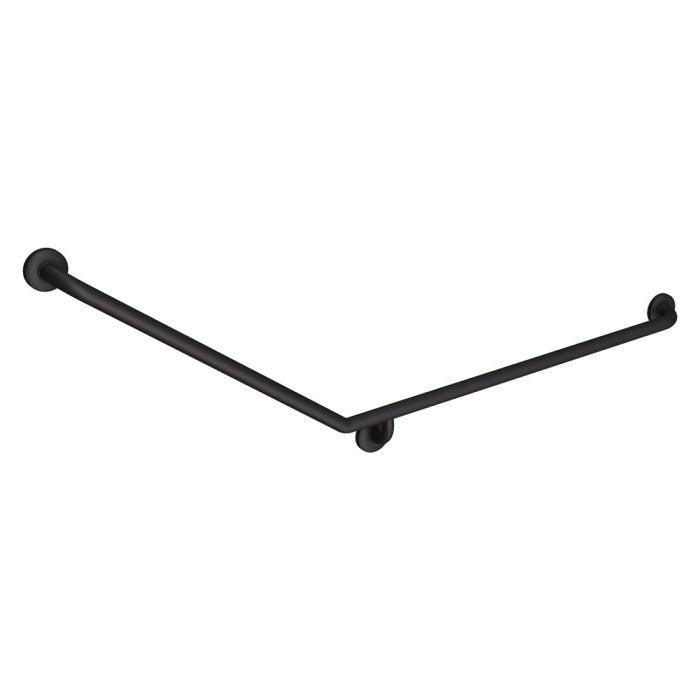 40° Accessible Right-Hand Grab Rail, Matte Black