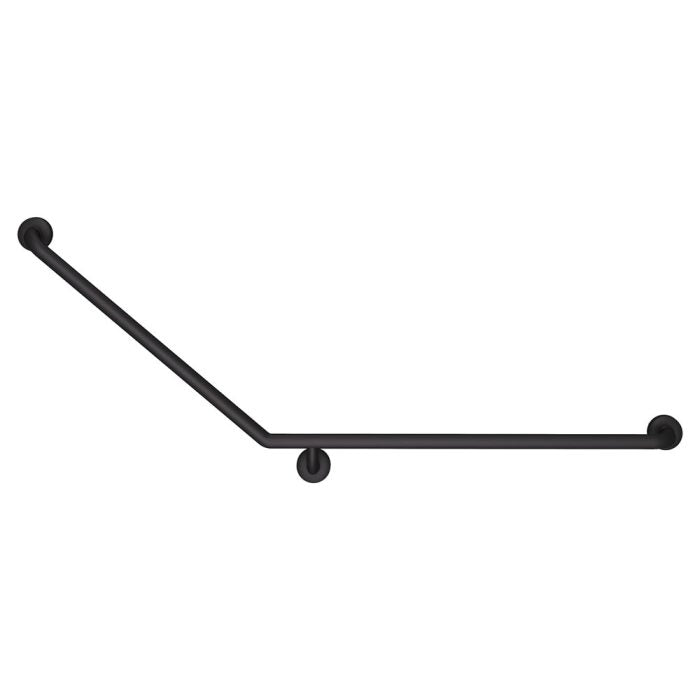 40° Accessible Right-Hand Grab Rail, Matte Black