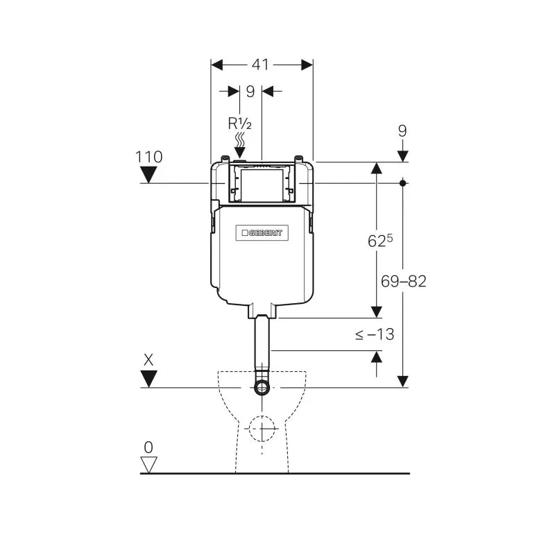 Geberit Sigma 8 In Wall Cistern- Concealed  bathroom hub online