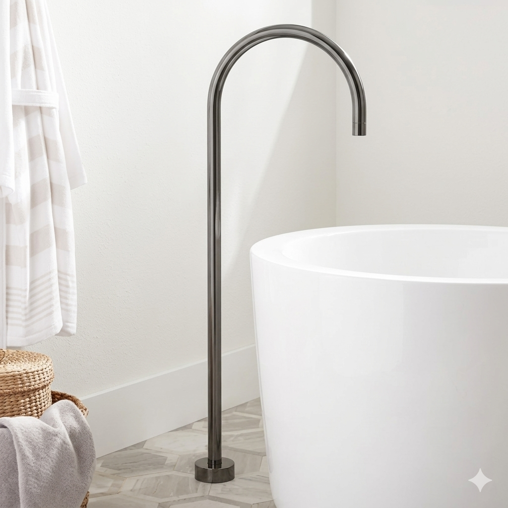 Yale Free Standing Bath Spout Brushed Nickel PHD1021FM-BN - Bathroom Hub