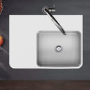 IKON ART 600 Square Bowl SHELF BASIN L/H 600 x 425 x 168mm HDI-11-201-LHS - Bathroom Hub