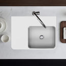 IKON ART 600 Square Bowl SHELF BASIN L/H 600 x 425 x 168mm HDI-11-201-LHS - Bathroom Hub
