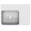 IKON ART 600 Square Bowl SHELF BASIN R/H 600 x 425 x 168mm - HDI-11-201-RHS