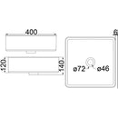 Ultra Thin Basin 400 x 400 x 140mm HDI-22-402