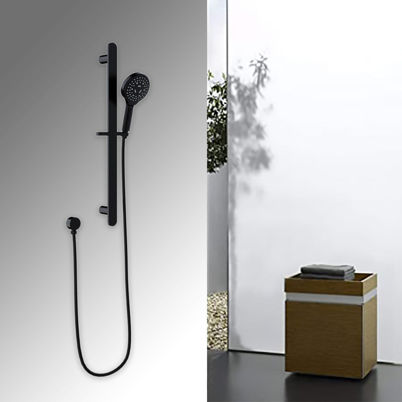 Kara Sliding Shower Rail Matt Black HPA11-301-B