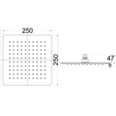 Seto Shower Head 250mm HPA66-102