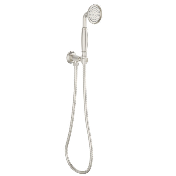 Vintage Hand shower On Wall Outlet Bracket in Brushed Nickel [HPA868-101-1BN]