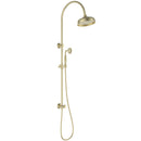 Vintage Brushed Gold With Ceramic White Handle Bathroom Package Deal