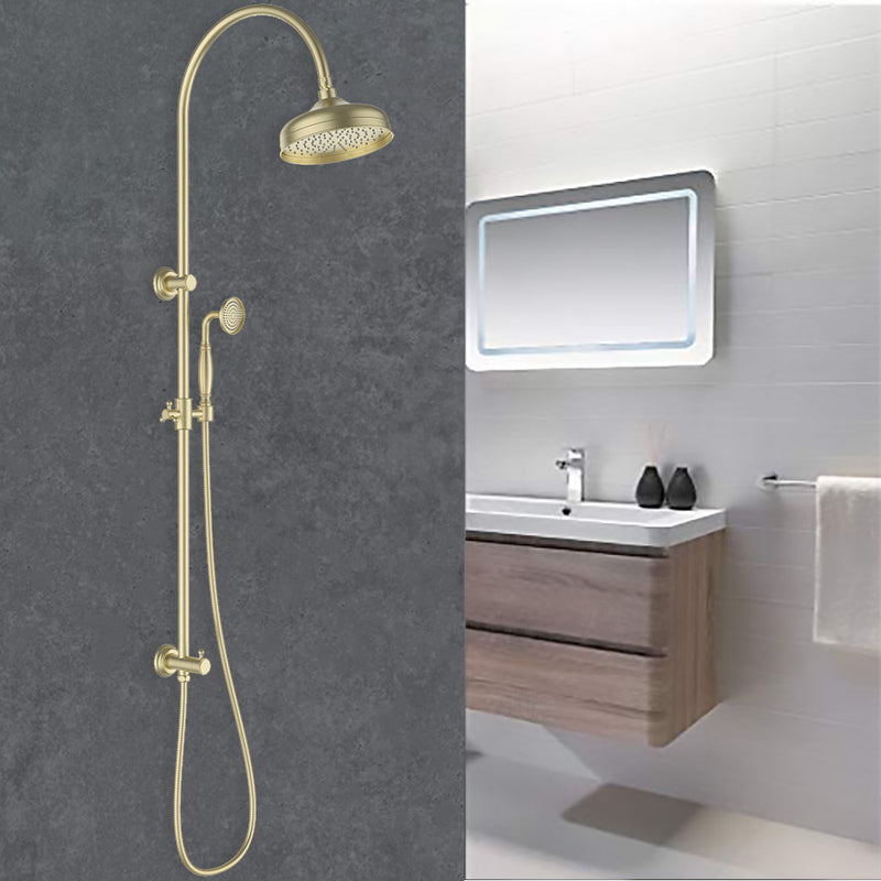 Vintage Combination Shower Set in Brushed Gold [HPA868-201BG]