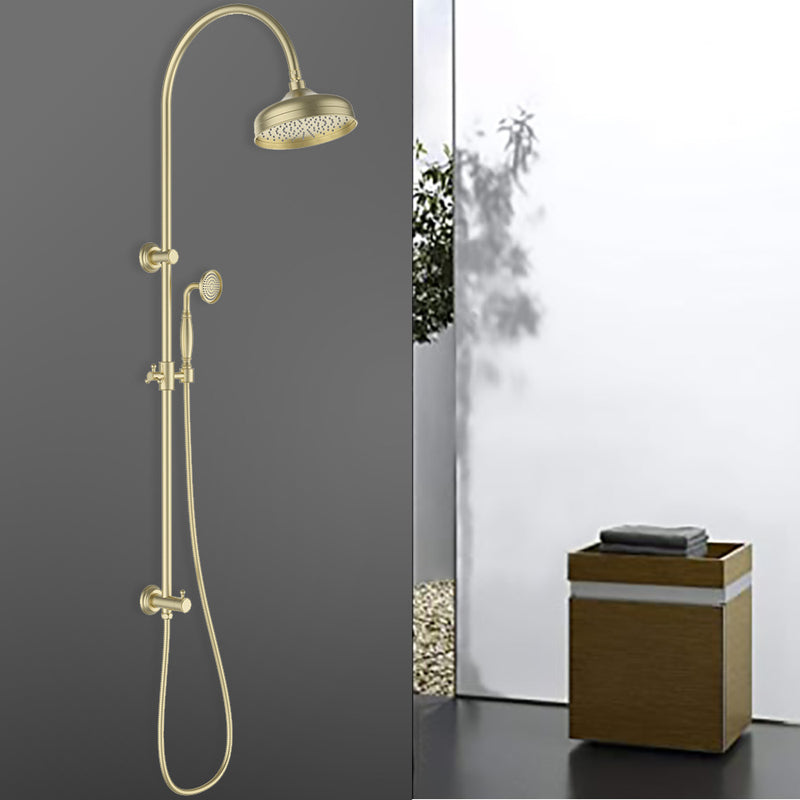 Vintage Combination Shower Set in Brushed Gold [HPA868-201BG]