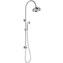 Vintage Chrome With Ceramic White Handle Bathroom Package Deal