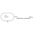 Zale Oval Basin 500 x 350 x 120mm HTI-22-504