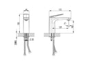 Sulu II Basin Mixer Gunmetal HYB168-201GM