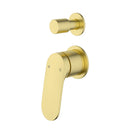 Sulu II Wall Diverter Mixer Trim Kit With Rough-In Body Brushed Gold HYB168-502TK-BG