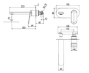 Sulu II Wall Mixer Rough-In Body- HYB168-601BD
