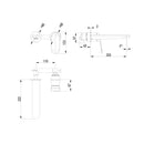 Sulu II Wall Basin Mixer Trim Kit With Rough-In Body Brushed Gold HYB168-602TK-BG