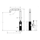 Linie Lead Free Sink Mixer Brushed Nickel HYB585-101BN