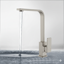 Ceram Sink Mixer Brushed Nickel HYB636-101LF-BN - Bathroom Hub