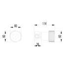 Soko Progressive Wall Mixer Matte Black - HYB77-301MB