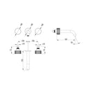 Soko Wall Basin Set Matt Black HYB77-9901MB