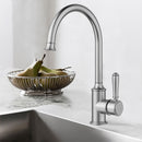 Clasico Vintage Gooseneck Sink Mixer Brushed Nickel - HYB868-101BN
