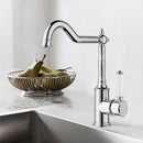 Clasico Vintage Hook Spout Sink Mixer Ceramic handle - HYB868-102A
