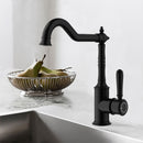 Clasico Vintage Sink Mixer in Matt Black - HYB868-102MB