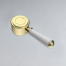 Clasico Ceramic Handle for Basin Mixer Brushed Gold - HYB868-201A-BG-HD