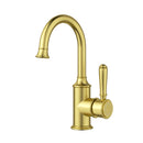 Vintage Gooseneck Basin Mixer in Brushed Gold [HYB868-201BG]