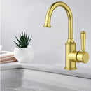 Vintage Gooseneck Basin Mixer in Brushed Gold [HYB868-201BG]
