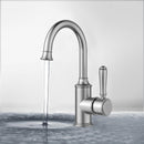 Clasico Gooseneck Basin Mixer in Brushed Nickel - HYB868-201BN