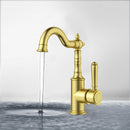 Clasico Basin Mixer Brushed Gold - HYB868-202BG