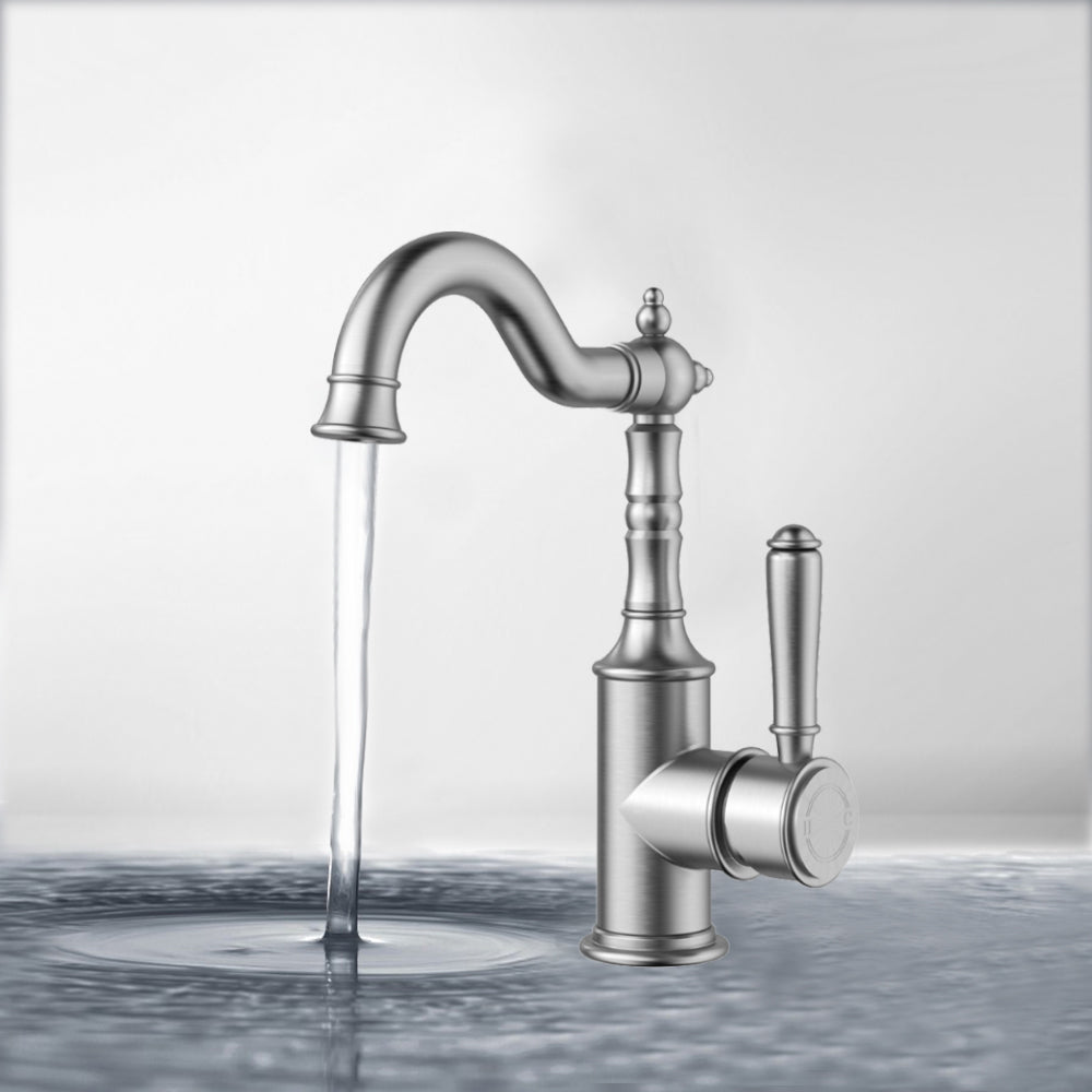 Clasico Basin Mixer Brushed Nickel - HYB868-202BN