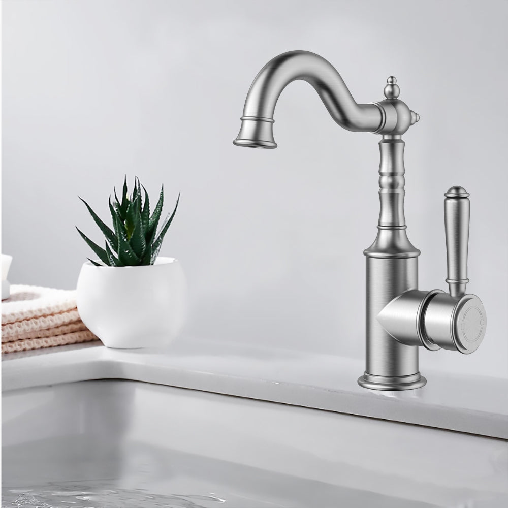 Clasico Basin Mixer Brushed Nickel - HYB868-202BN