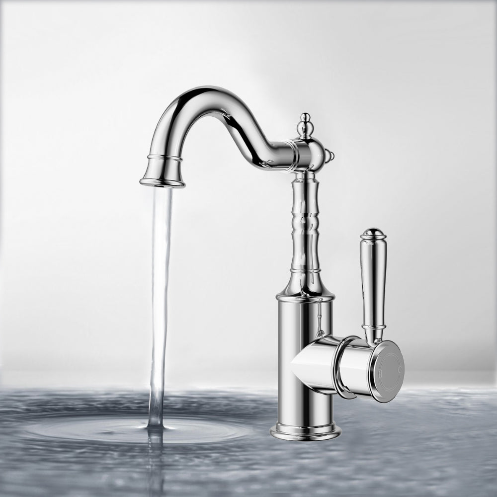 Clasico Basin Mixer Chrome - HYB868-202 - Bathroom Hub