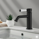 Clasico Basin Mixer Ceramic Handle Matt Black HYB868-203A-MB - Bathroom Hub