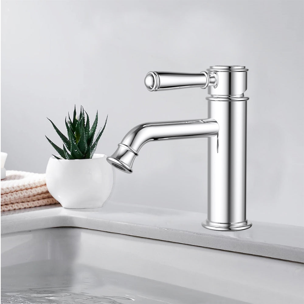 Clasico Basin Mixer Chrome HYB868-203 - Bathroom Hub